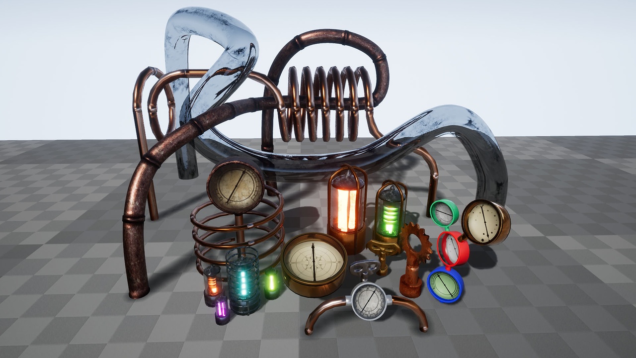Media 1 for listing Steampunk Props Pack