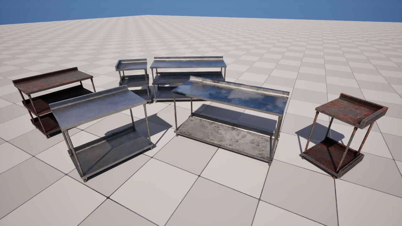 Media 1 for listing Industrial Kitchen Prep Tables Pack