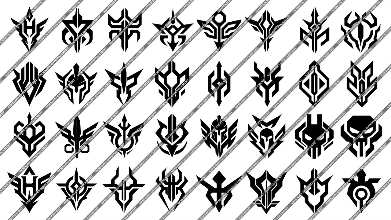 Media 1 for listing VM Logo Decal Pack 01 – High-Quality Emblem & Logo Decals (PNG Format – 4K