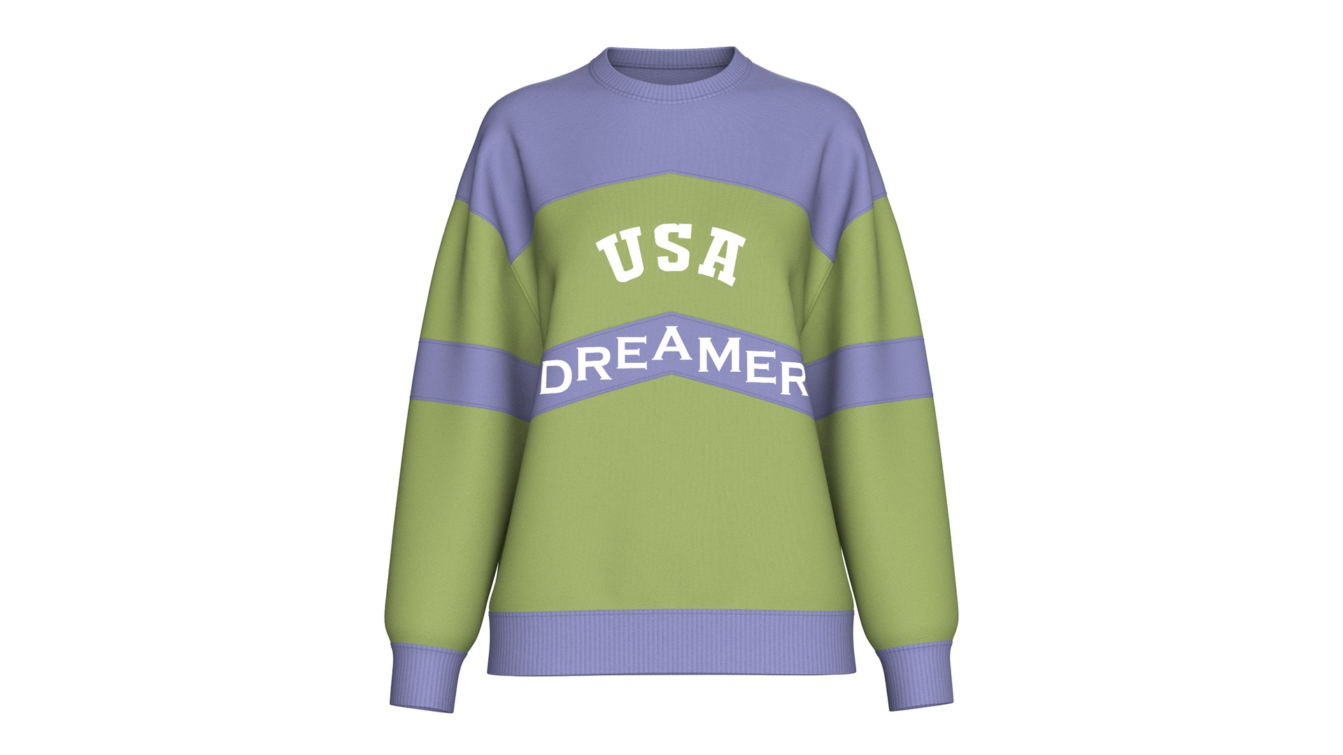 Media 1 for listing Girls Color - Block Letter Printed Sweatshirt | High Poly