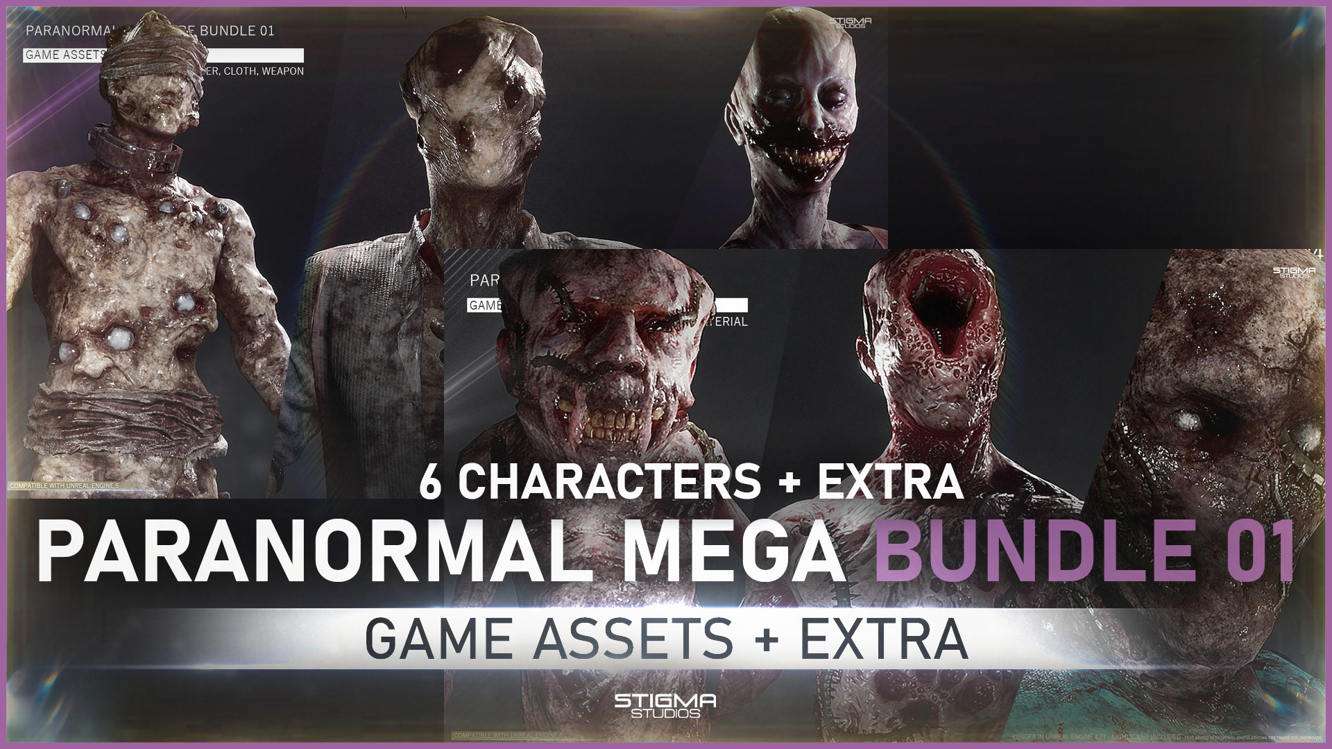 Paranormal Creature Mega Bundle 01 - Game Assets + Extra | STIGMA ...