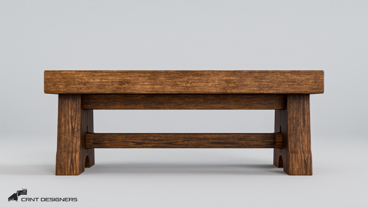 Media 1 for listing Medieval Wooden Bench - UE4 And UE5 Optimized - Lowpoly 3D model