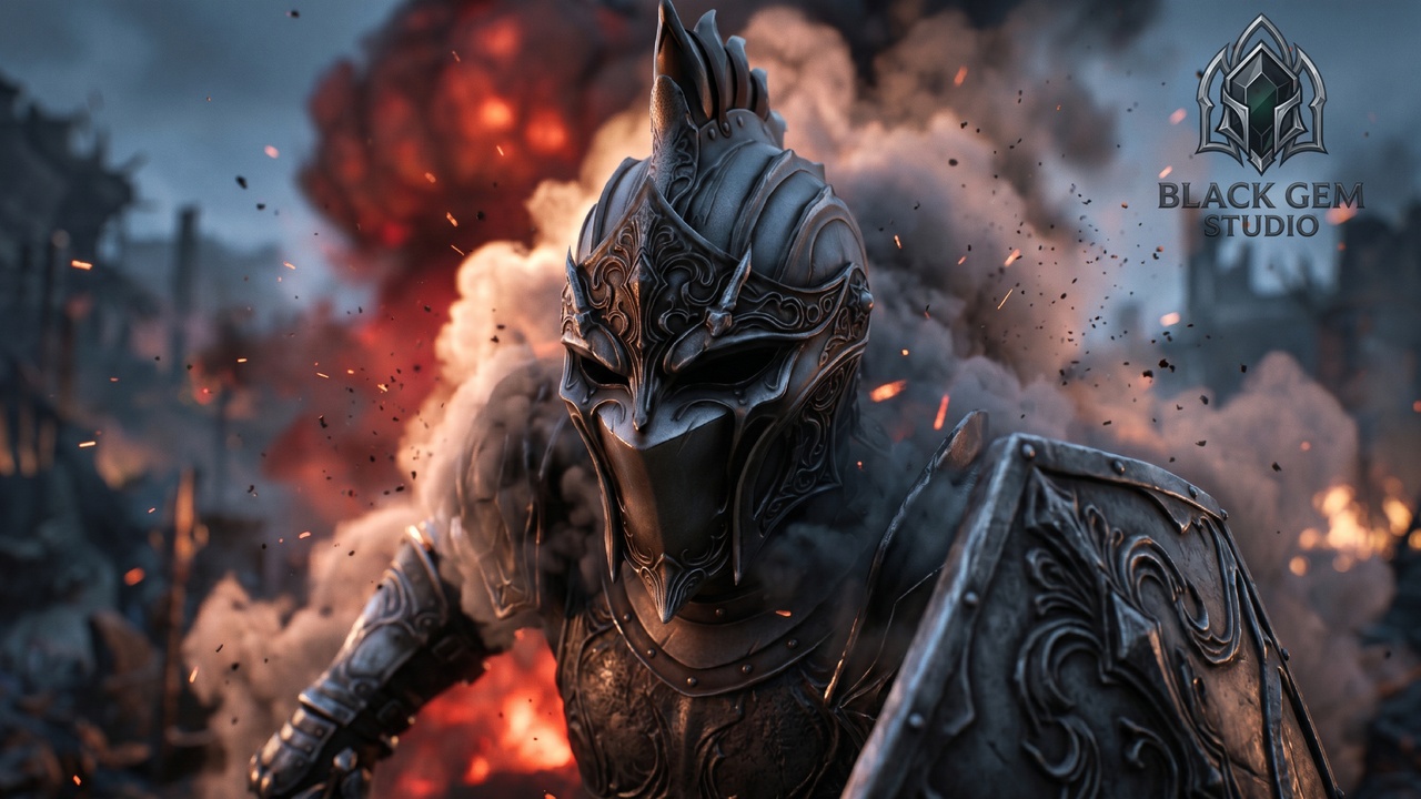 Media 1 for listing Shadow Raven War Helmet for Dark Fantasy Metahuman Characters