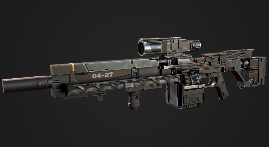 Functional Gun Model Modular Sci-fi gun | Fab