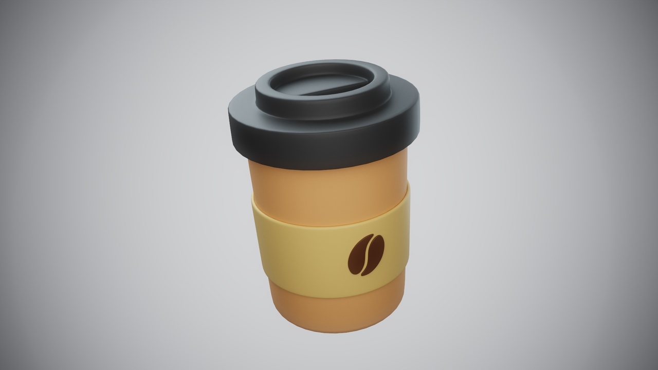 Media 1 for listing Stylized Coffee Cup – 3D Model
