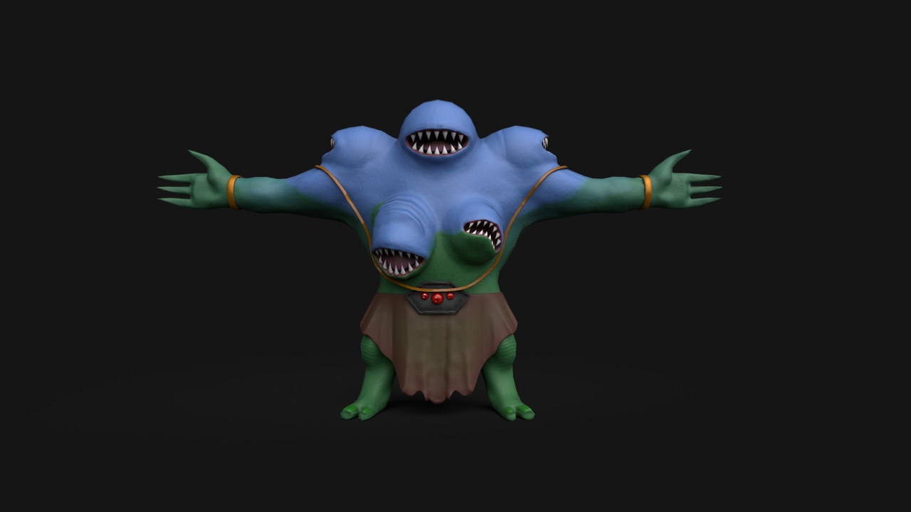 Stylized Mutant Creature – Game-Ready Character | Fab