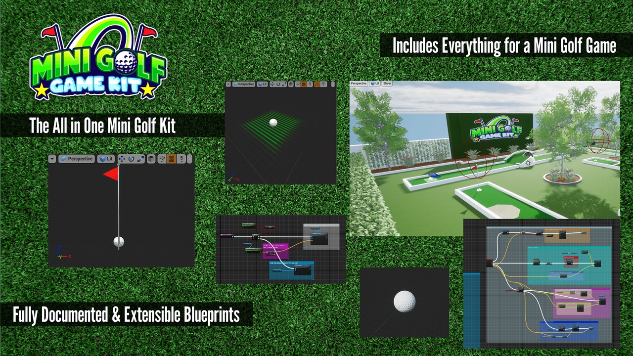 الوسائط 1 للقائمة Mini Golf Game Kit