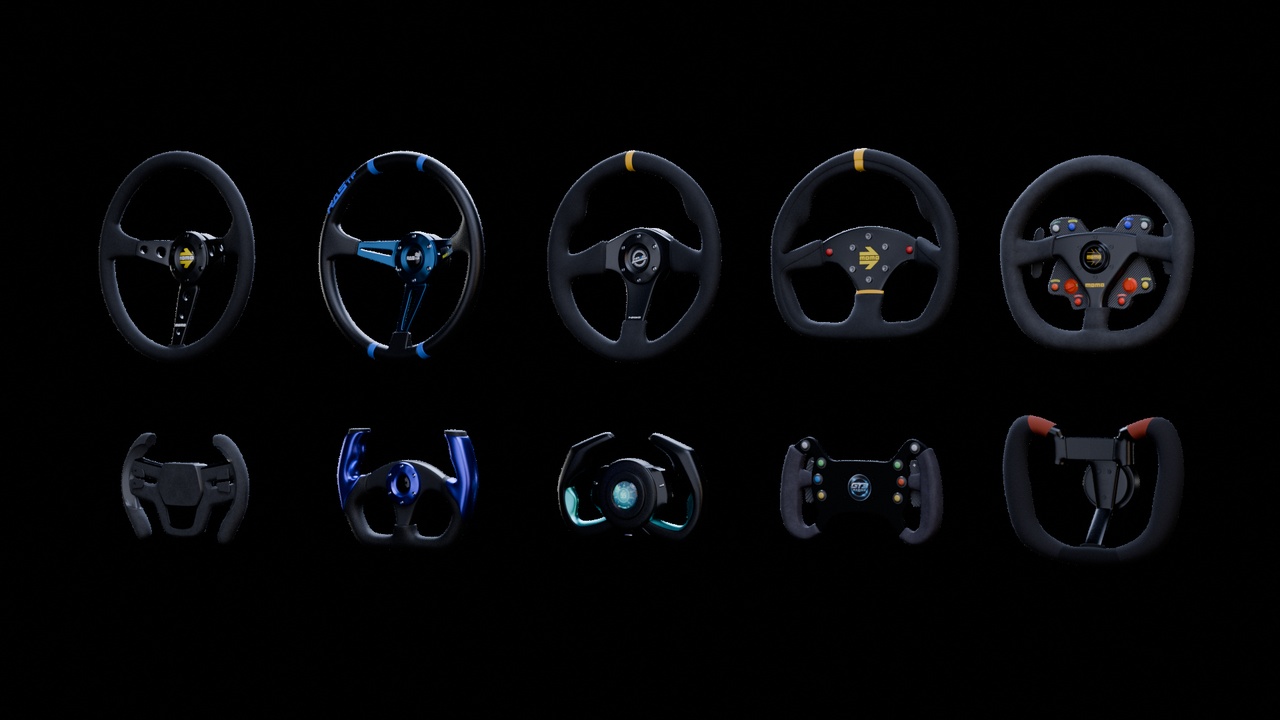 Media 1 for listing Steering Wheel Bundle | versatile Pack | Production-Ready 3D Assets | Sim Ready