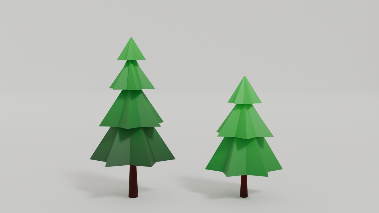 Media 1 for listing Low Poly Pine Tree