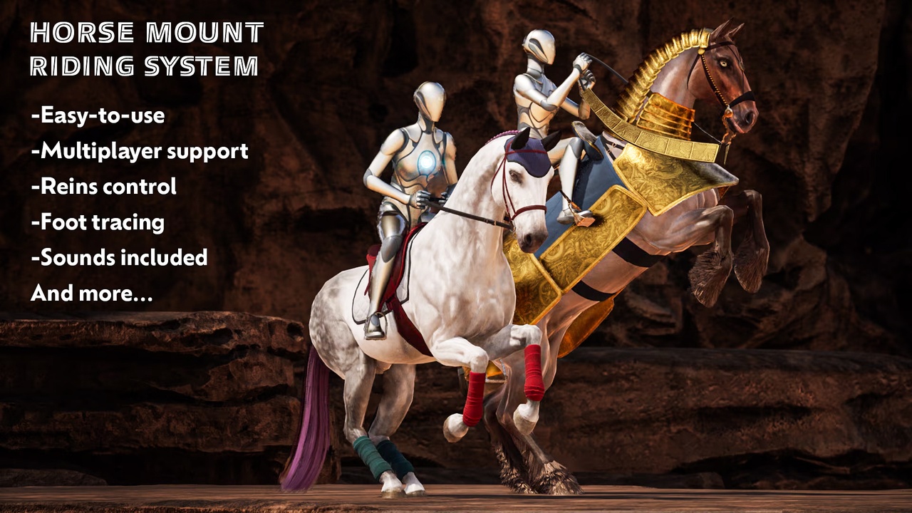 商品 Complete Horse Riding System Blueprints: Rideable Mount 的媒体 1