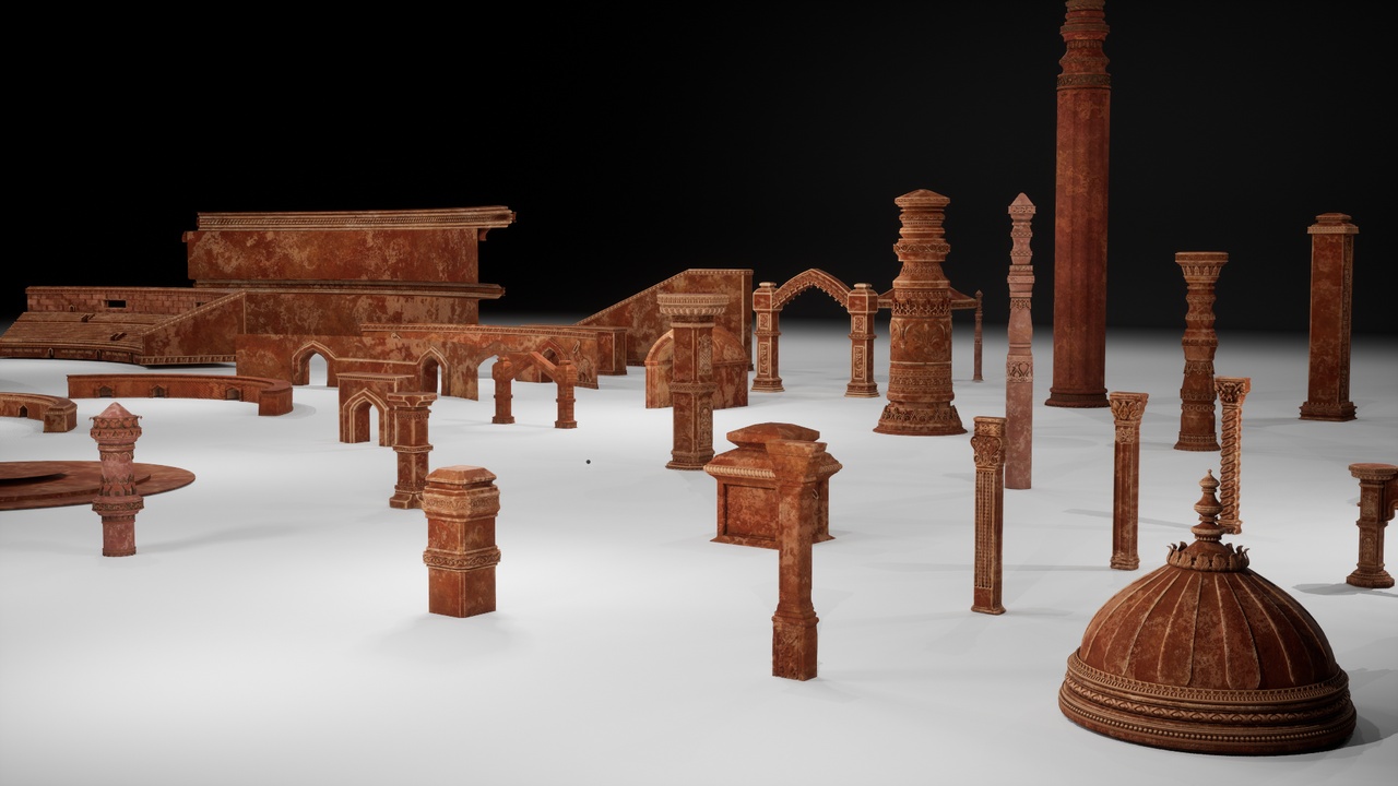 Media 1 for listing Ancient Indian Modular Architecture Kit | Temple & Fort Builder