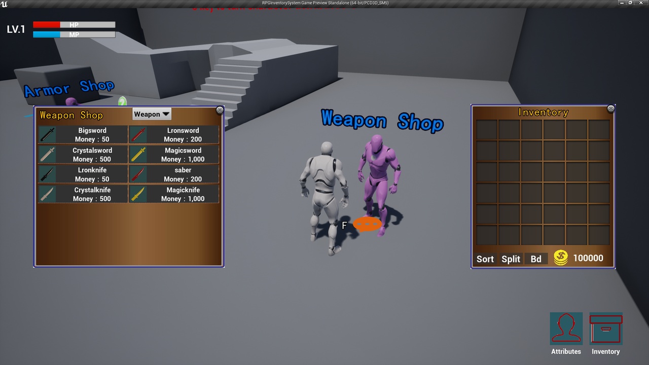 Media 1 for listing RPG Inventory Shop Kit