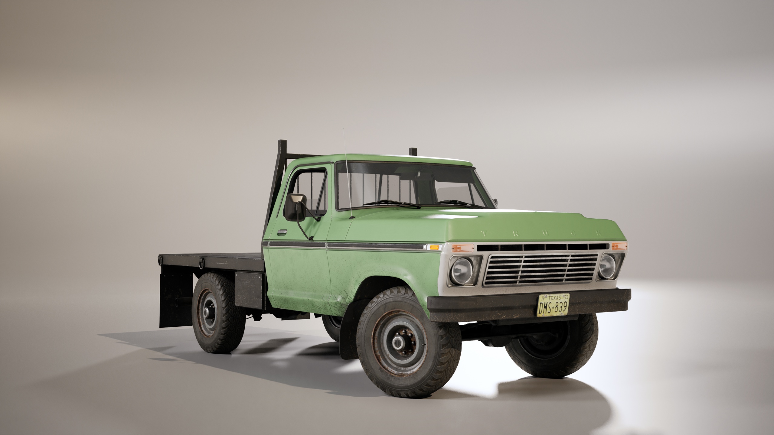 Media 1 for listing AAA Next Gen Pickup Truck (FlatBed ver.) Game-Ready 3D Model for Unreal Engine 5
