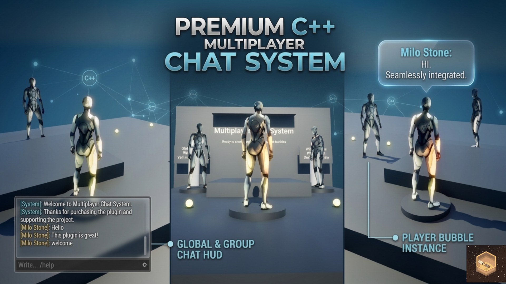 Multiplayer Chat System for UE5 | HUD · Bubbles · Channels | C++ ...
