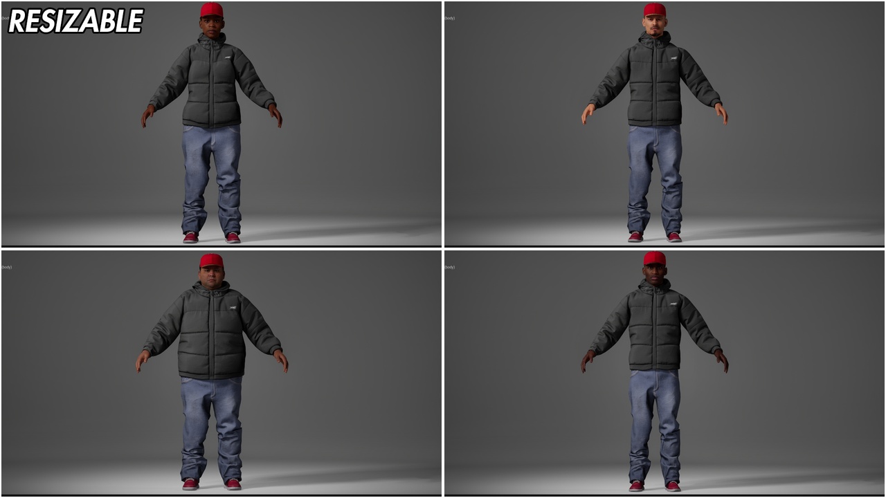 Media 1 for listing Casual Streetwear Resizable Outfit
