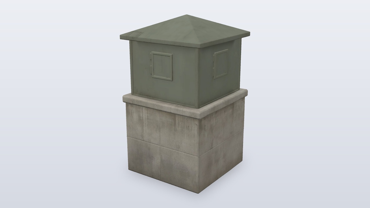 Media 1 for listing Enclosed Military Guard Tower