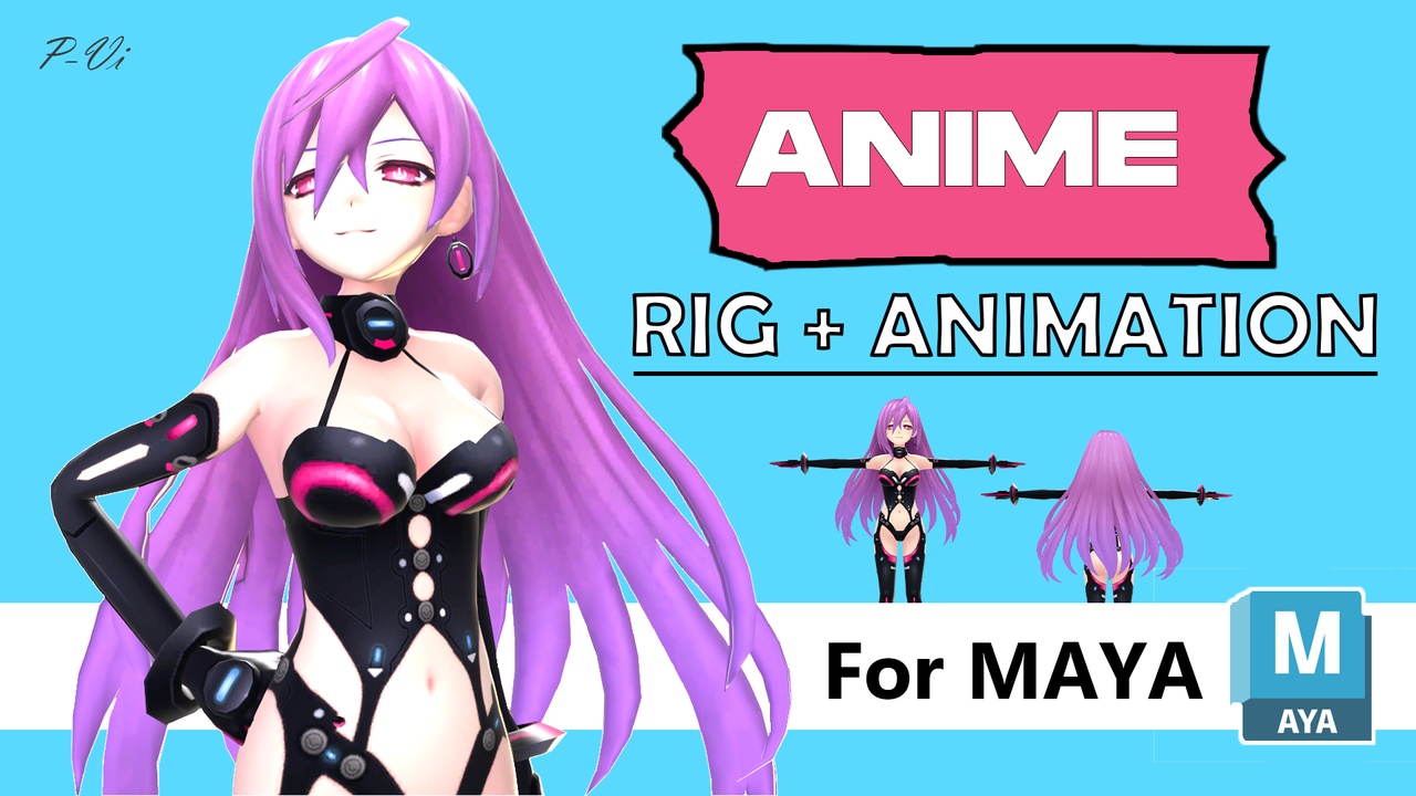 Media 1 for listing Charactor Anime Girl - Rigged and Animation