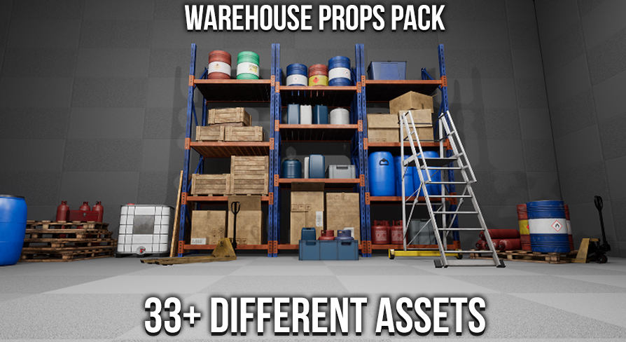 Modular Warehouse Props Pack | Fab