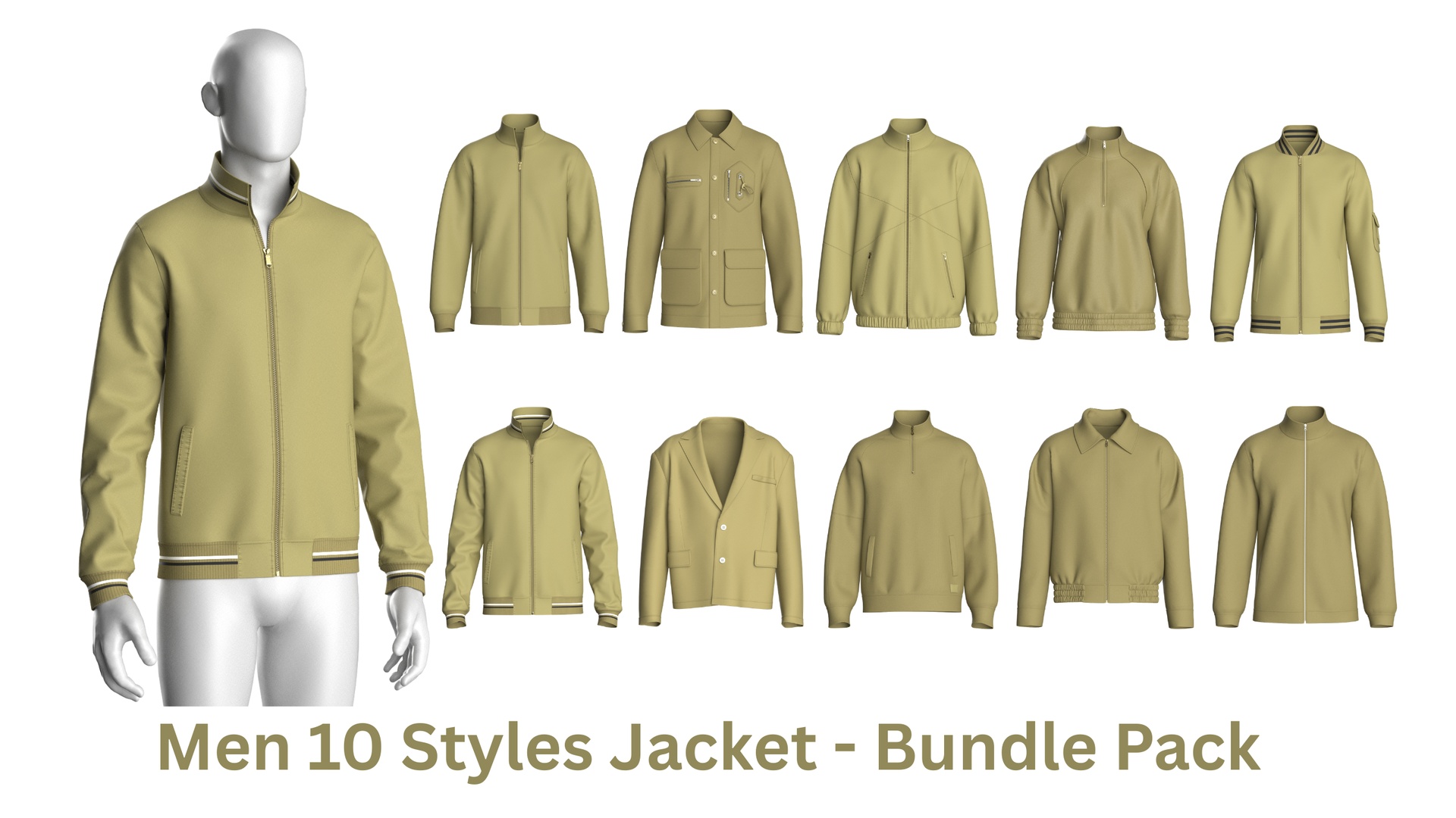 Media 1 for listing Men 10 Styles Jacket - Bundle Pack | High Poly