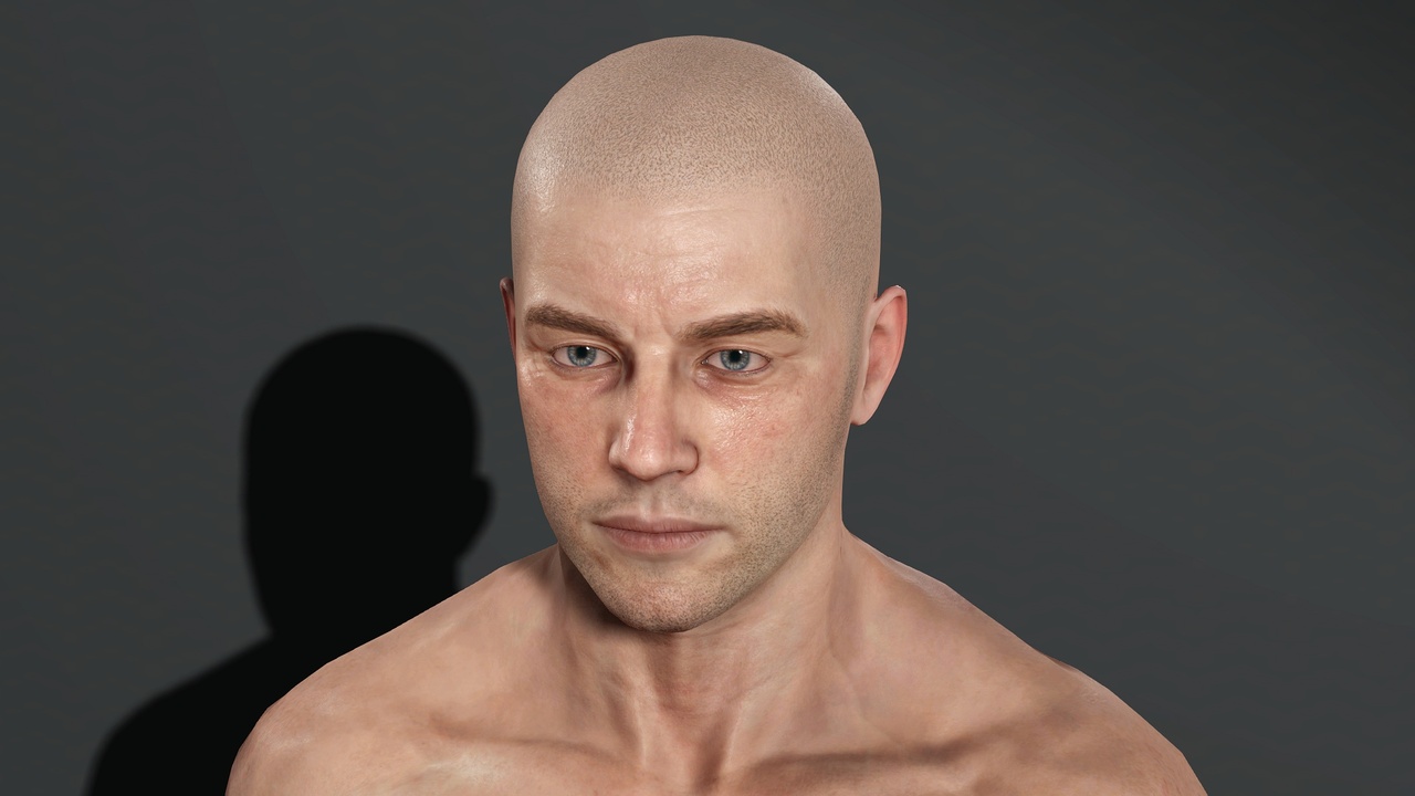 Media 1 for listing AAA Male Character – Fully Rigged | Blendshapes | Game Engine Ready