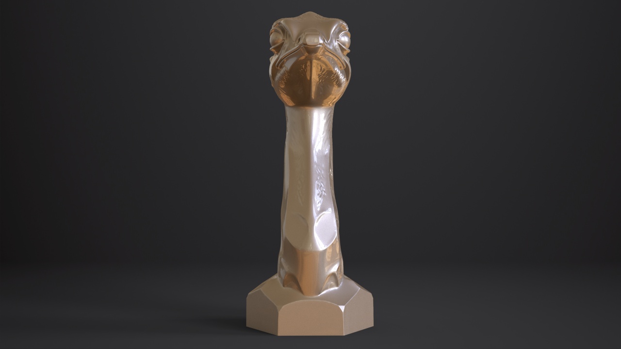 Media 1 for listing Ostrich Bust | 3D Print model