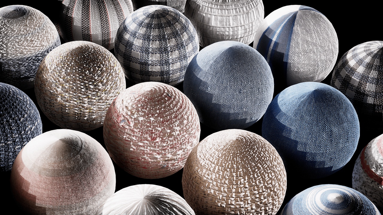 Media 1 for listing Photoscanned from real Japanese fabrics — drop-in 4K PBR materials Vol2