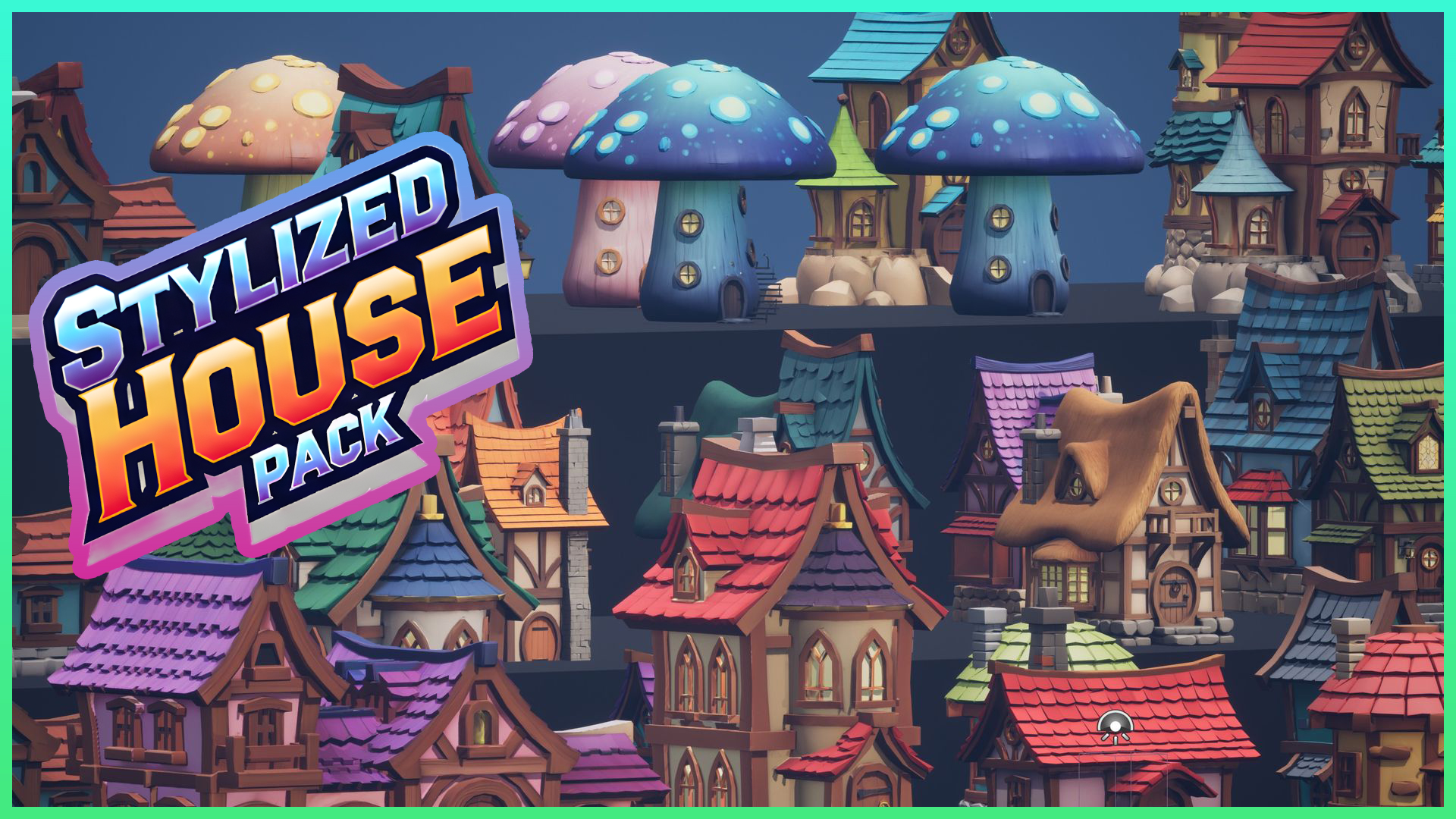 Stylized Houses Pack | Fab