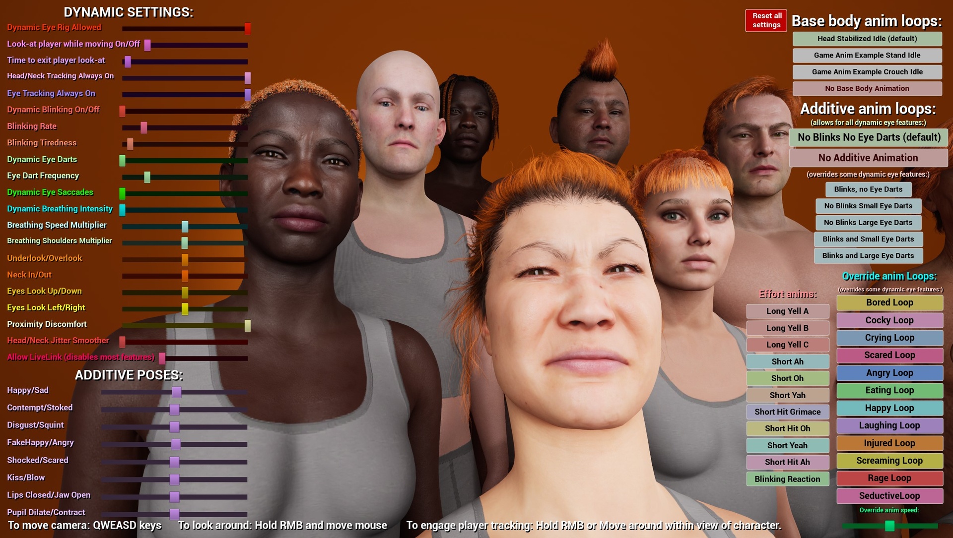 Media 1 for listing Dynamic Metahuman Animation Kit