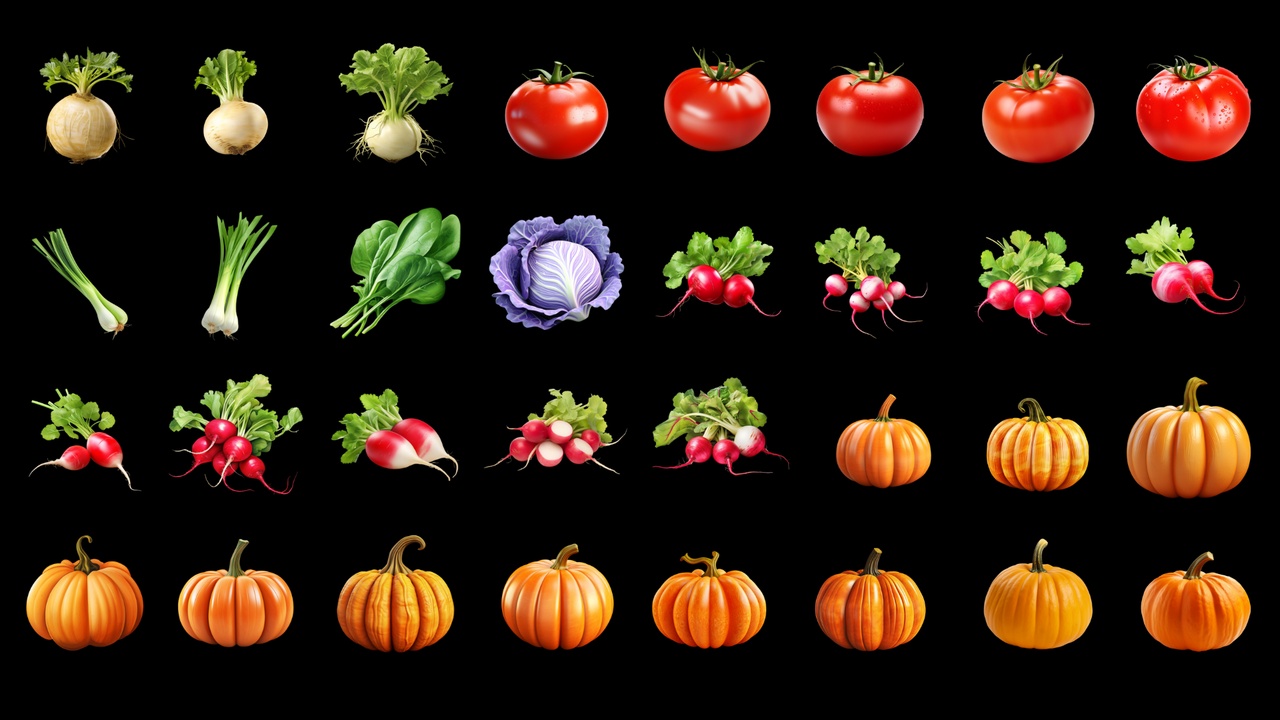 Media 1 for listing Vegetables - Icon Pack