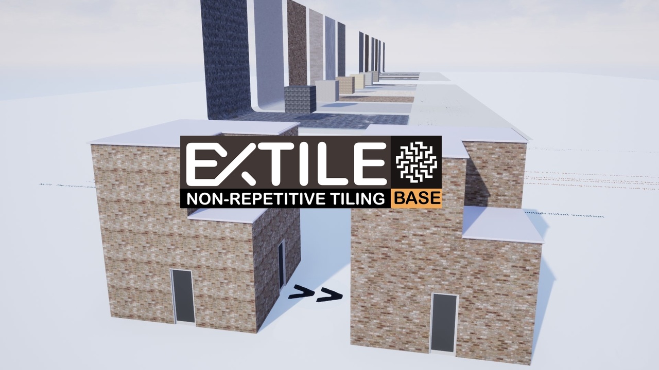 Media 1 for listing EXTILE BASE Non-repetitive tiling master materials and functions.
