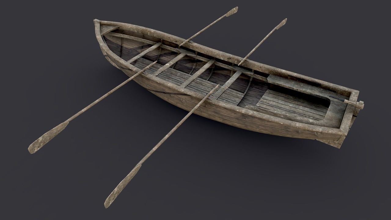 Media 1 for listing Wooden Row Boat