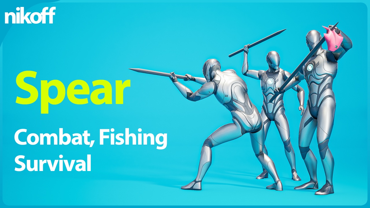 Media 1 for listing Spear Combat, Fishing & Survival Animations – Mocap Pack