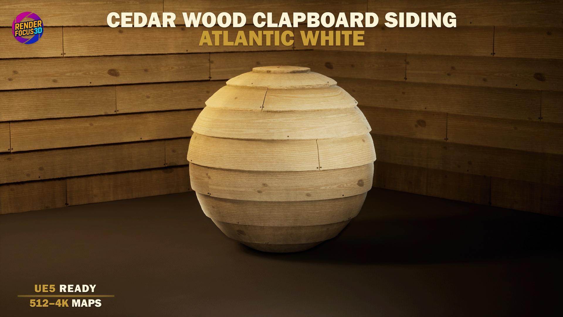 Media 1 for listing Cedar Wood Clapboard Siding – Atlantic White