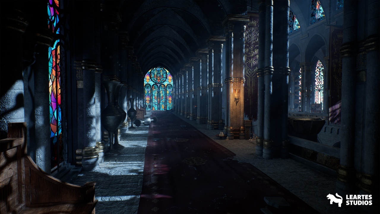 Media 1 for listing Dark Fantasy Church Environment ( Fantasy Church Medieval Medieval Fantasy 3D )