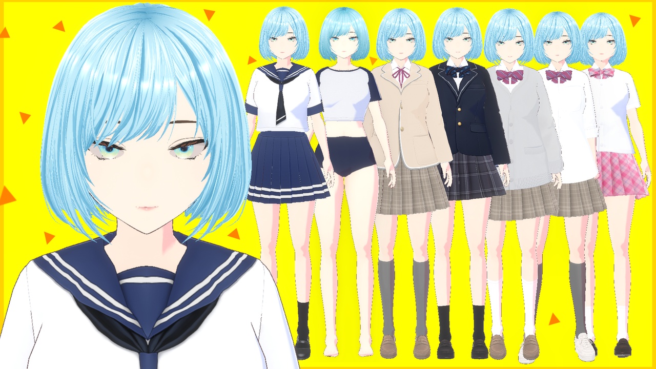 Media 1 for listing 10 Anime School Girls - (FULL BUNDLE)