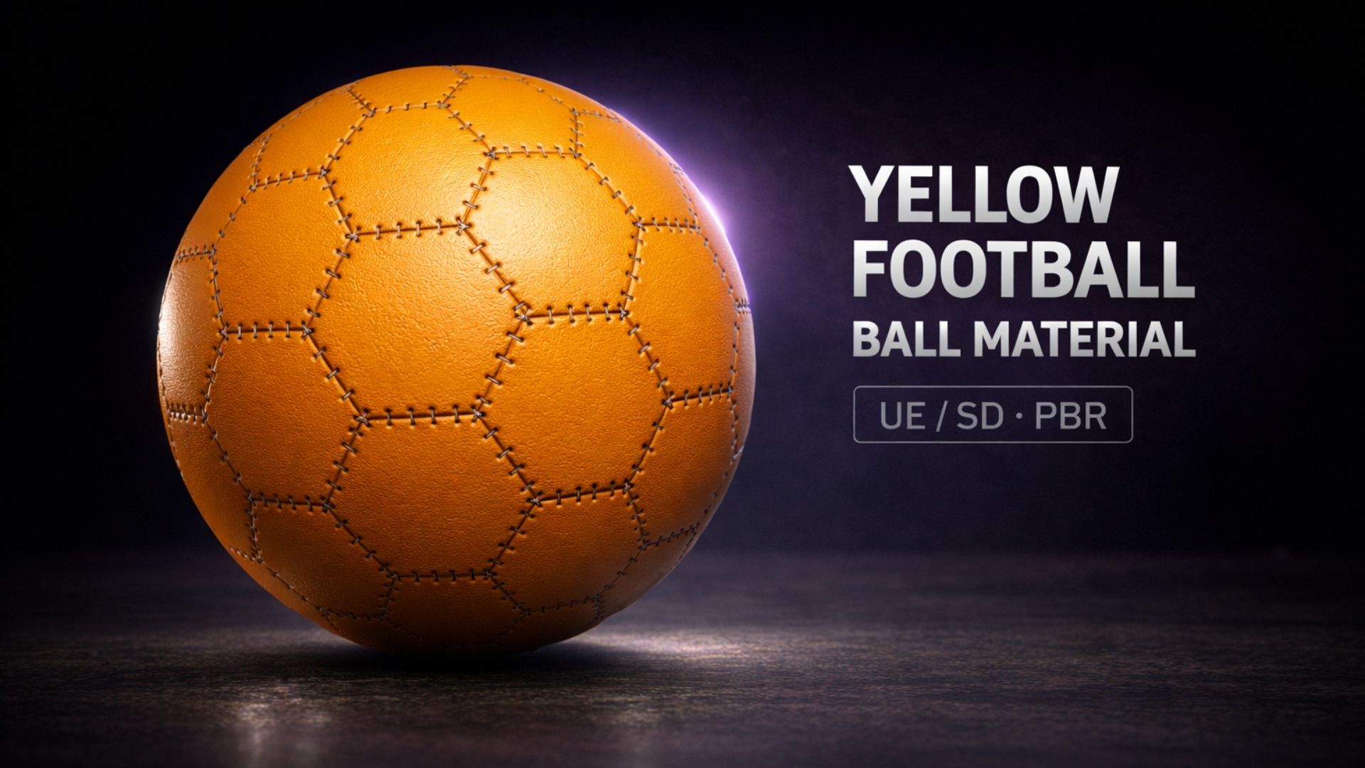 Ball Material Yellow Football Ball Material PBR | Fab