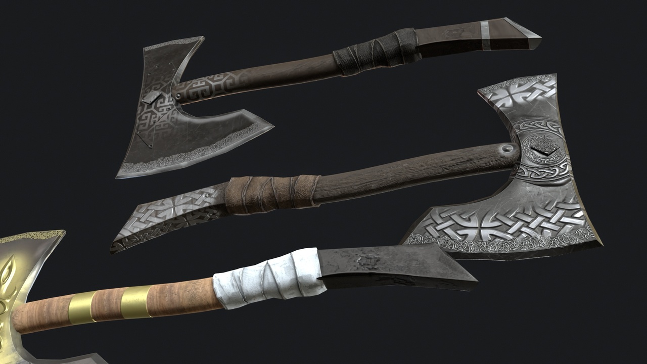 Media 1 for listing Dark Battle Axe