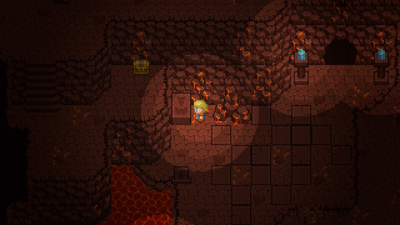 Media 1 for listing 2D TopDown Magma Dungeon Tileset 16x16 Pixelart - Farming Game World