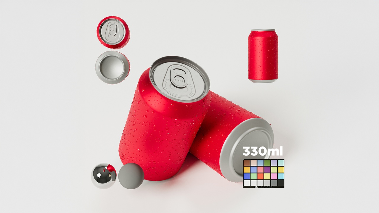 Soda Can - 330ml 제품 등록을 위한 미디어 1개