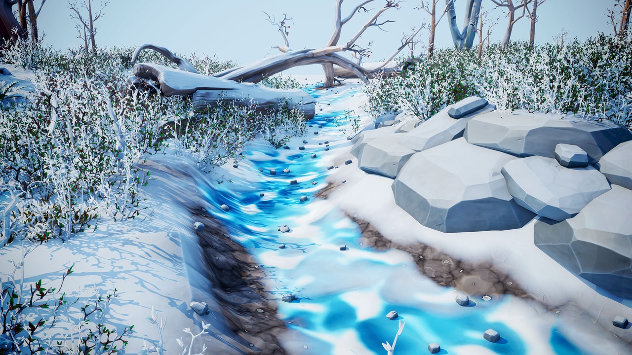 商品 Stylized Winter Forest 的媒体 1