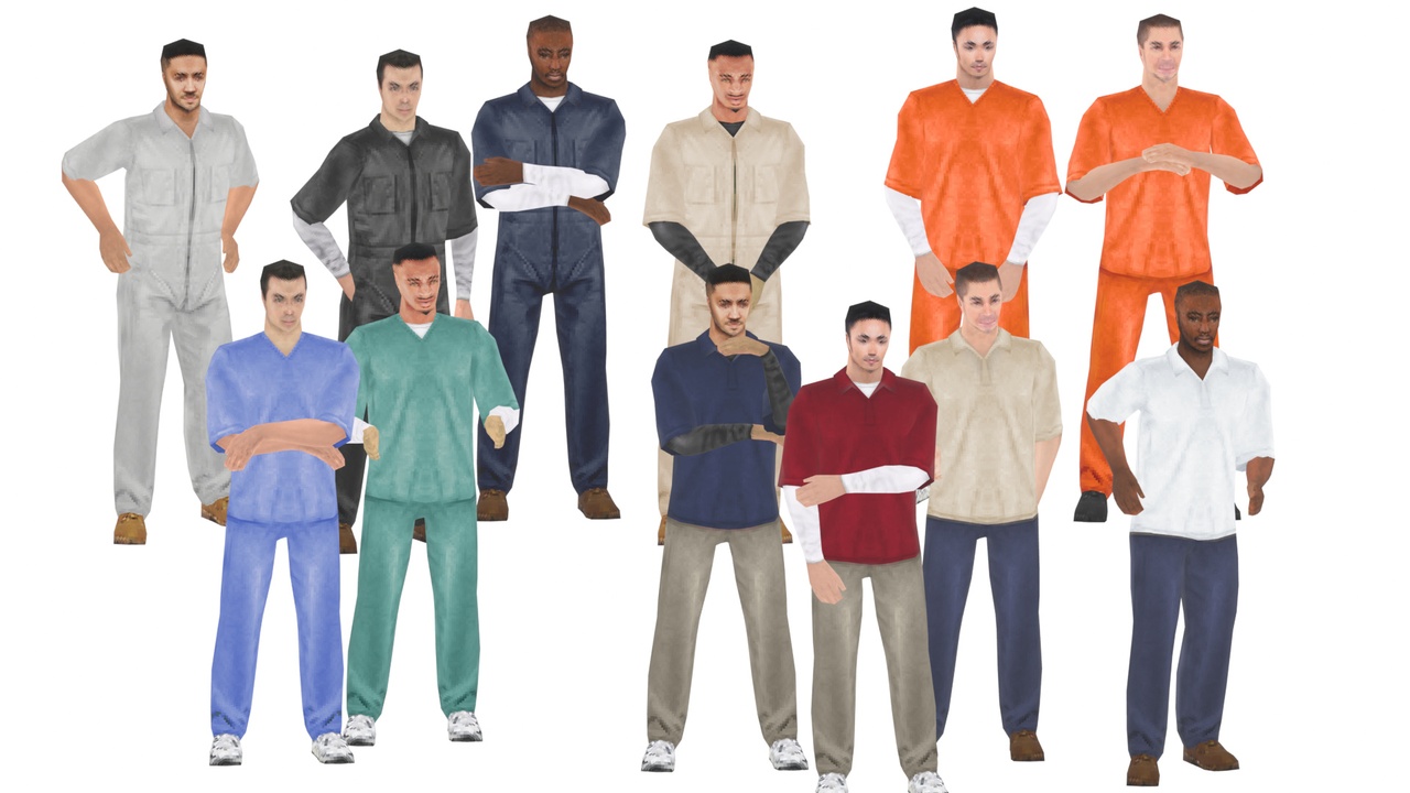Media 1 for listing Rigged Low-Poly Male Job NPCs - PSX/N64 style