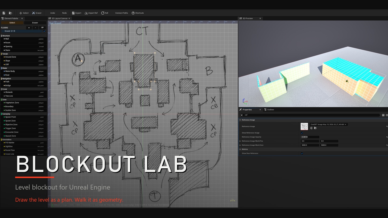 Media 1 for listing Blockout Lab - Level Whiteboxing Tool