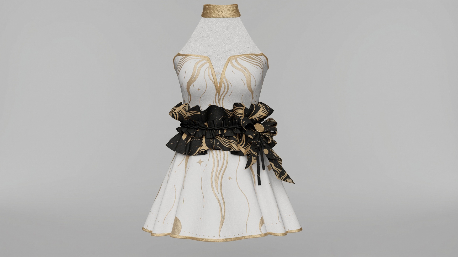 Media 1 for listing Modern Fantasy: Star-Flow Idol Minidress（Body Shape SupportColor Customization)
