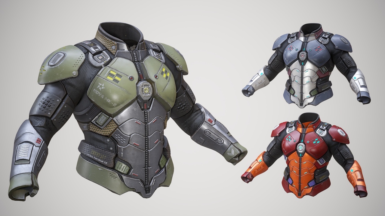 Media 1 for listing Sci-Fi Armor Chestplate P03