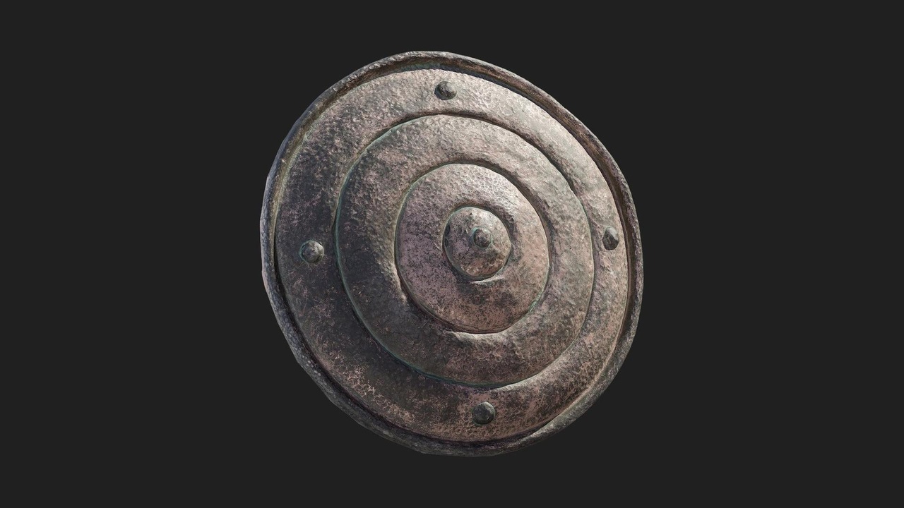 Media 1 for listing Historic Medieval Armor Shield Metal Round 01