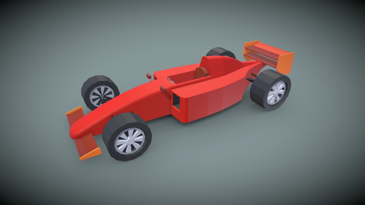 Media 1 for listing Lowpoly F1 Car