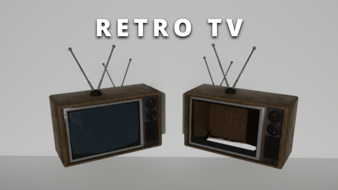 Media 1 for listing Retro TV with Hidden Hole