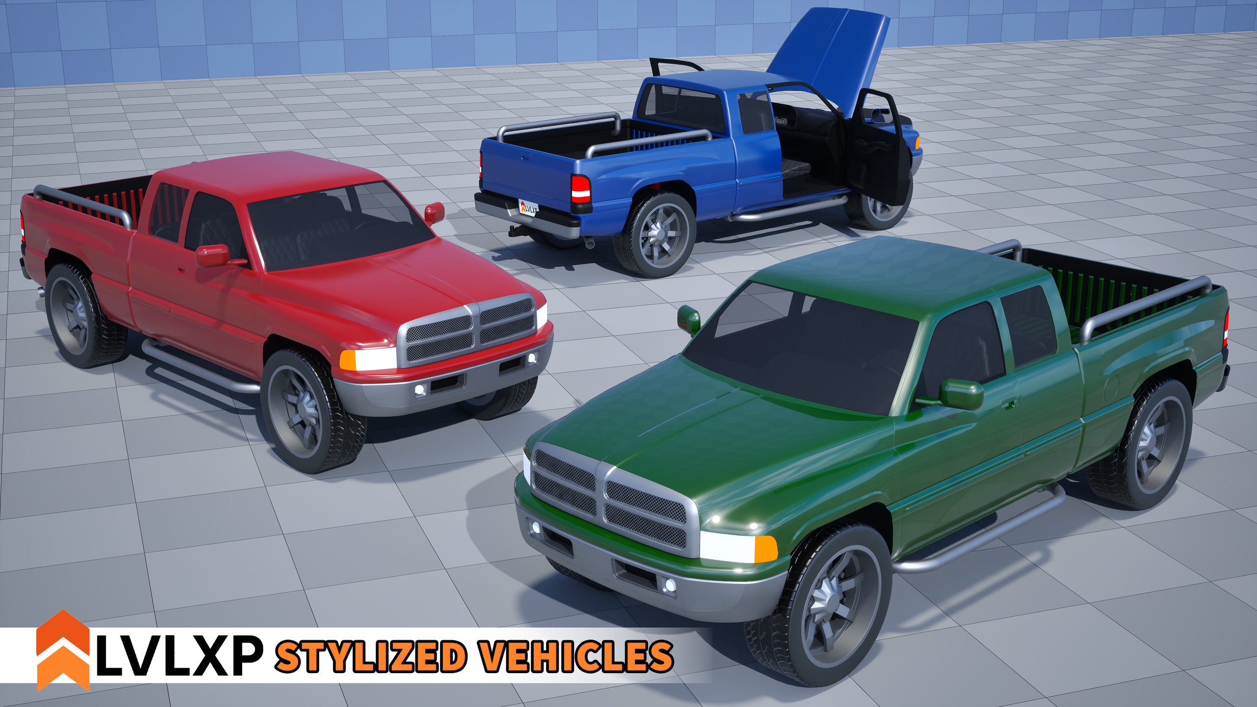 Media 1 for listing Stylized Drivable Vehicles - Pickup Car "Stallion"