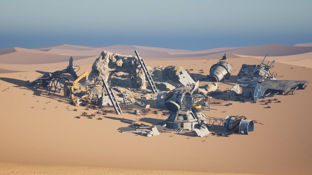 Media 1 for listing SpaceShip Ruins in the Desert Environment