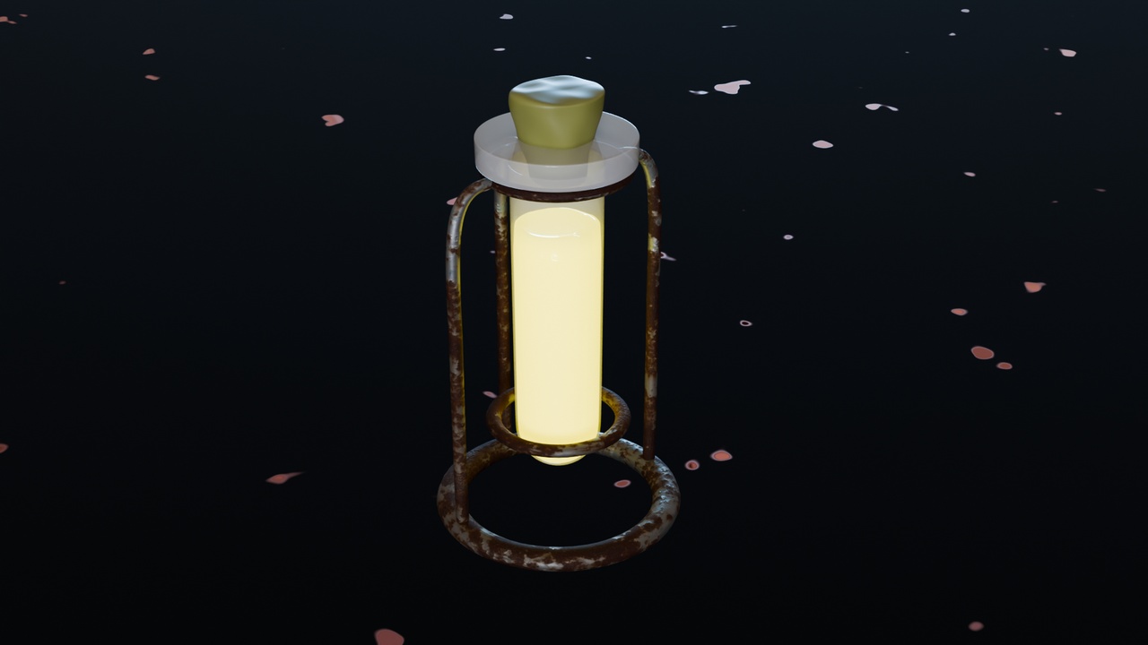 Media 1 for listing Stylized Magic Potion Bottles – Emissive Fantasy Props